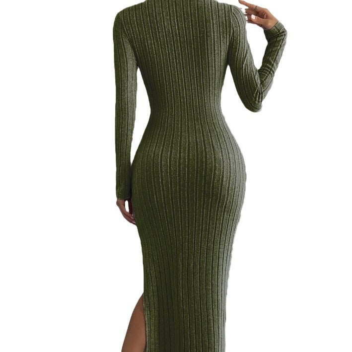 Knitted Long Dress Women's Clothing Autumn Fashion