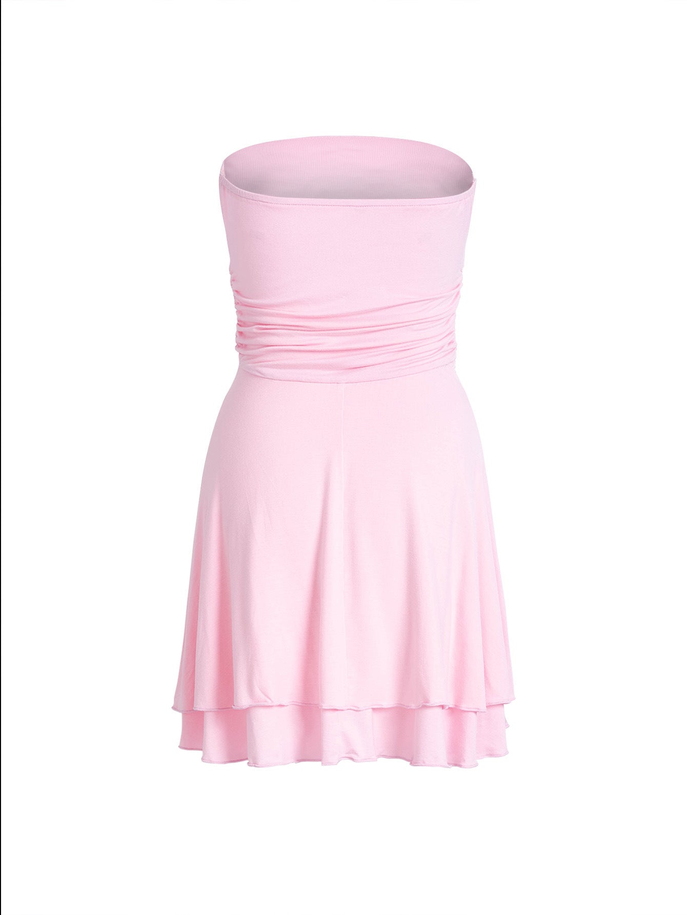 Tube-top Pleated Sexy Short Summer Dress