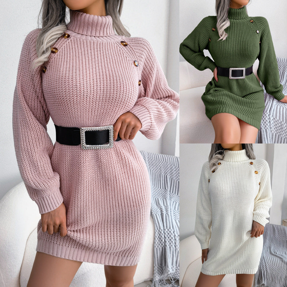 Winter Turtleneck Long Sweater